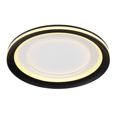 Luminosa Lighting Luminosa Clarino Integrated Led Semi Flush Ceiling Light White Led 3000K from B&Q