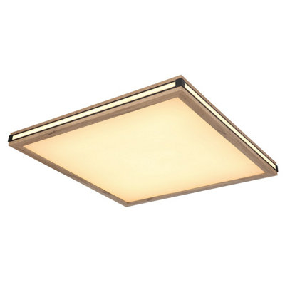 Luminosa Lighting Luminosa Carla 60Cm Flush Ceiling Light White Led 3000K from B&Q