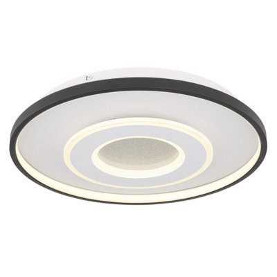 Luminosa Lighting Light/White Luminosa Ing Luminosa Brienna Integrated Led Semi Flush Ceiling Matt Led Dimmable 2700-6000K Remote Control Size 2