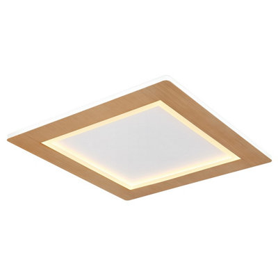 Luminosa Lighting Luminosa Clay Decorative Flush Ceiling Light White Led 2700-6500K from B&Q