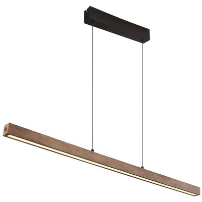 Luminosa Lighting Luminosa Olivus Bar Pendant Ceiling Light Matt Black Led Dimmable 3000K Touch Dimmer