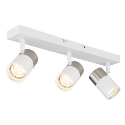 Luminosa Lighting Luminosa Brisbon Ceiling Spotlight Bar White Matt 3X Gu10 from B&Q