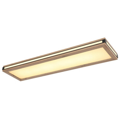 Luminosa Lighting Luminosa Carla 80X20Cm Flush Ceiling Light White Led 3000K from B&Q