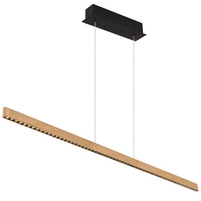 Luminosa Lighting Luminosa Dentsy 120Cm Bar Pendant Ceiling Light Matt Gold Led 4000K Touch Dimmer from B&Q