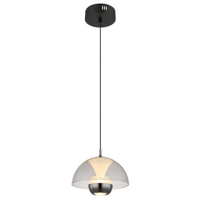 Luminosa Lighting Luminosa Arus Pendant Ceiling Light Matt Black Led 3000K from B&Q