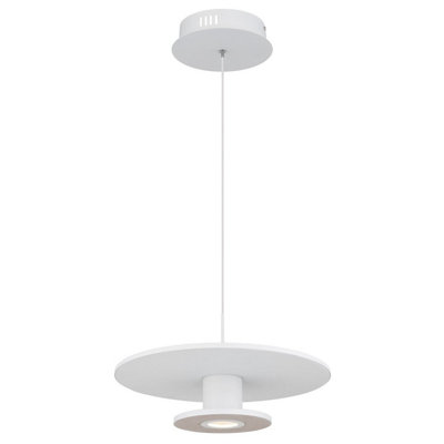 Luminosa Lighting Luminosa Carter Pendant Ceiling Light White Matt Led 3000K from B&Q