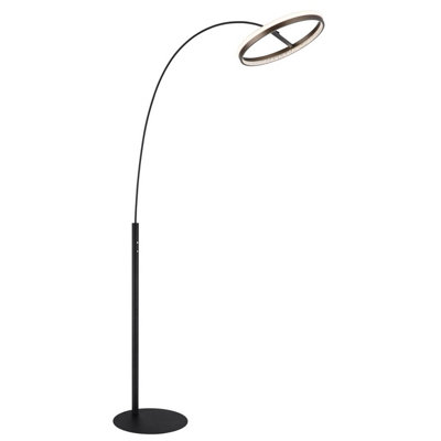 Globo Della Led Floor Lamp, Height 190 Cm, Black/Dark Grey, Metal - Image 2