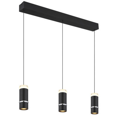 Luminosa Lighting Luminosa Alvarado Bar Pendant Ceiling Light Matt Black Led 3000K from B&Q