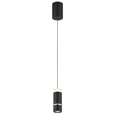 Luminosa Lighting Luminosa Alvarado Slim Pendant Ceiling Light Matt Black Led 3000K from B&Q
