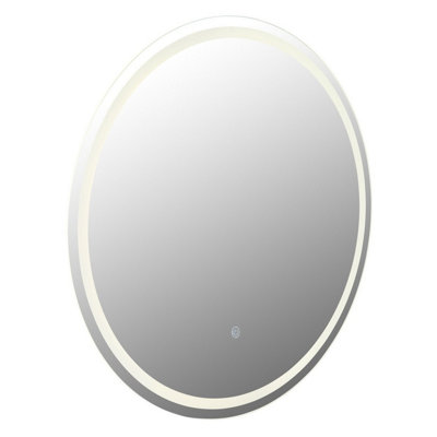 Luminosa Lighting Luminosa Rivas 75Cm Illuminated Bathroom Mirror Led Dimmable 4000K Touch Dimmer from B&Q