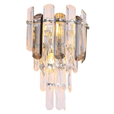 Luminosa Lighting Luminosa Orgina Wall Lamp Chrome 2X E14 from B&Q