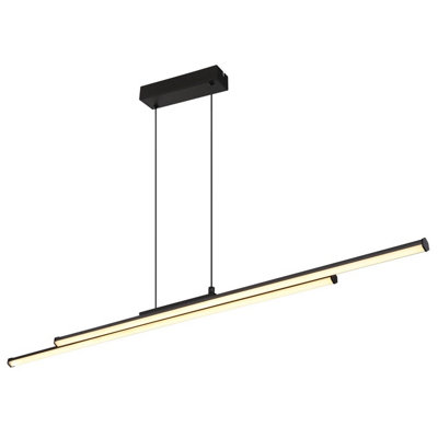 B&Q -  Luminosa Kirina Pendant Ceiling Light Matt Black 2X Led 3000K