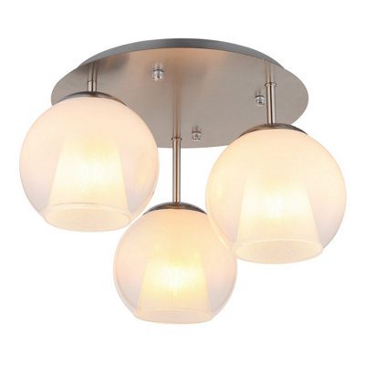B&Q -  Luminosa Barry Ceiling Spotlight Clusters Matt Nickel 3X E27