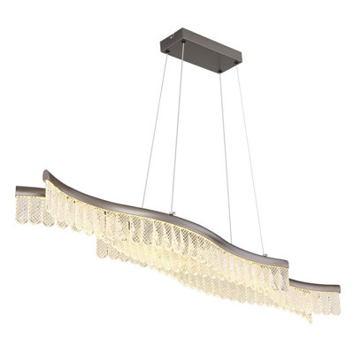 Luminosa Lighting Luminosa Juliet Pendant Ceiling Light Graphite Matt Led 3200K from B&Q