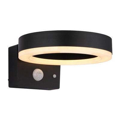 Luminosa Lighting Luminosa Solarleuchte Outdoor Modern Wall Lamp Matt Black Ip44 Led 3000K from B&Q