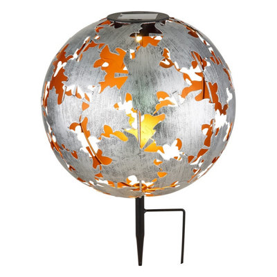 Luminosa Lighting Luminosa Solarleuchte Outdoor Spike Silver Grey Ip44 Led 3000K from B&Q