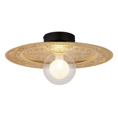 Luminosa Lighting Luminosa Riga Globe Ceiling Light Matt Black 1X G9 from B&Q