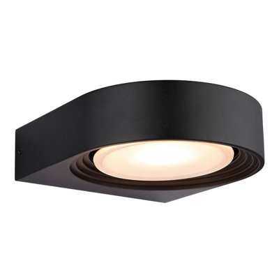 Luminosa Lighting Luminosa Oko Outdoor Wall Down Lamp Matt Black Ip44 Led 3000K from B&Q