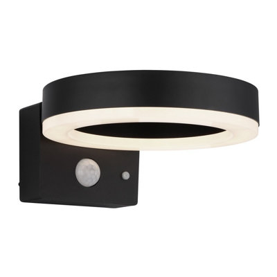Luminosa Lighting Luminosa Solarleuchte Outdoor Modern Wall Lamp Matt Black Ip44 Led 4000K from B&Q