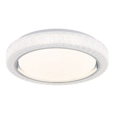 Luminosa Lighting Luminosa Liami Decorative Flush Ceiling Light White Led 2700-6500K from B&Q