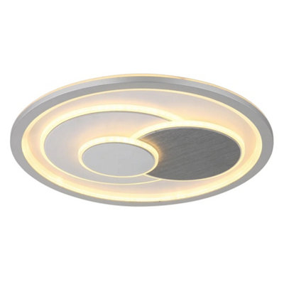 Globo Lighting Flush Ceiling 36W Led Round Modern Ceiling Light Fitting Cct Colour Select from B&Q