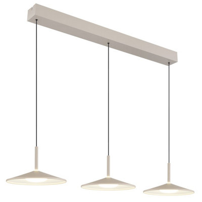 B&Q -  Luminosa Lampone Bar Pendant Ceiling Light Sand Led 4000K