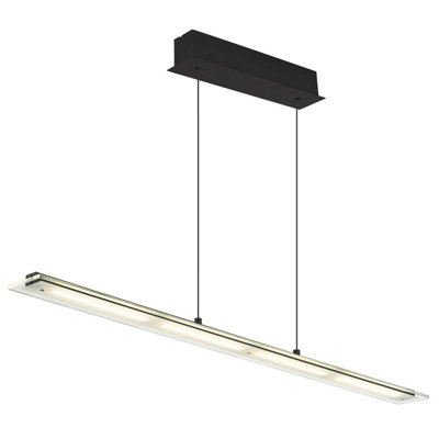 B&Q -  Luminosa Novak Bar Pendant Ceiling Light Matt Black Led 3000/4000/6500K