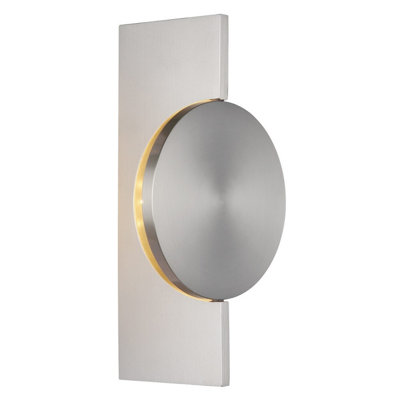 B&Q -  Luminosa Jasper 30Cm Wall Lamp Matt Nickel Led 3000K