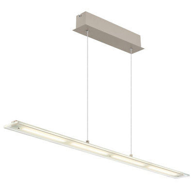 B&Q -  Luminosa Novak Bar Pendant Ceiling Light Matt Sand Led 3000/4000/6500K