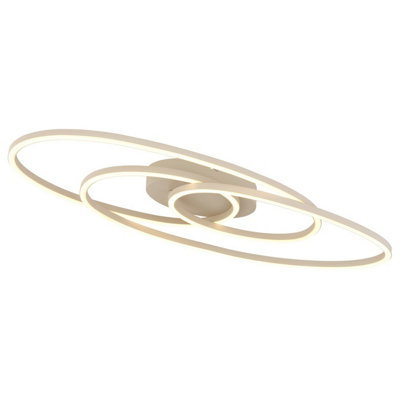 Netlighting Unisex White Spira Semi Flush Ceiling Light Matt Led 3000K Size 24 - Image 3