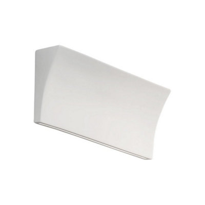 Luminosa Lighting Luminosa Delon Lifestyle Ceramics Plaster Wall Light White2X G9 from B&Q