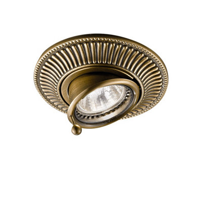 Luminosa Lighting Luminosa Milord Recessed Downlight Antique Brass from B&Q