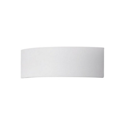 Luminosa Lighting Luminosa Arco Lifestyle Ceramics Plaster Wall Light White1X G9 from B&Q