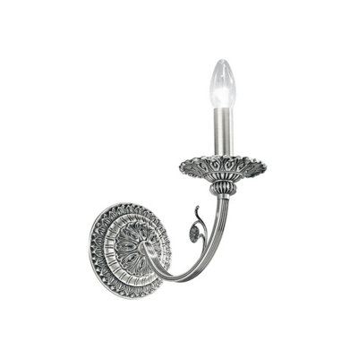 Luminosa Lighting Luminosa Pisani Candle Wall Lamp Chrome from B&Q