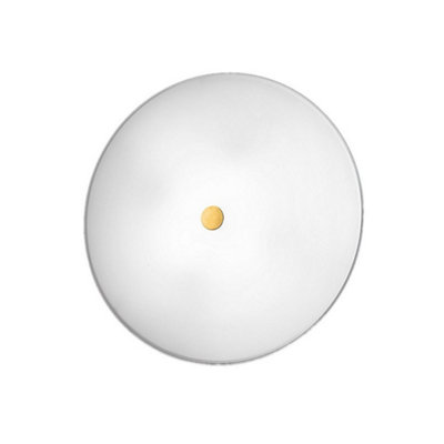Luminosa Lighting Luminosa Centro Designer Glass Simple Flush Ceiling Light Polished Gold3X E27 from B&Q