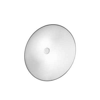 Luminosa Lighting Luminosa Centro Designer Glass Simple Flush Ceiling Light Antique Brass2X E14 from B&Q