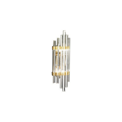 Luminosa Lighting Luminosa Ontario Lifestyle Crystal Wall Light Polished Gold2X E14 from B&Q