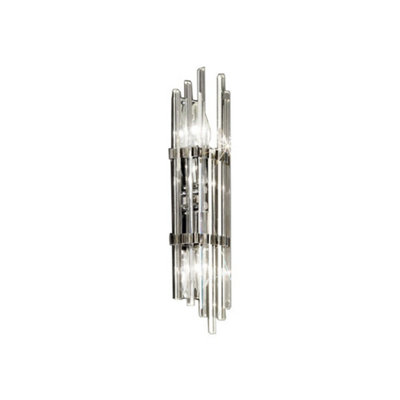 Luminosa Lighting Luminosa Ontario Lifestyle Crystal Wall Light Polished Chrome2X E14 from B&Q