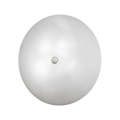 Luminosa Lighting Luminosa Centro Designer Glass Simple Flush Ceiling Light Matt Nickel4X E27 from B&Q