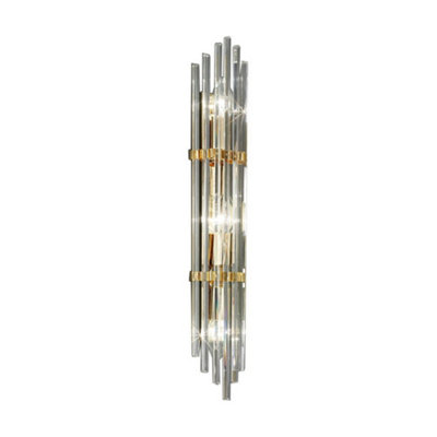 Luminosa Lighting Luminosa Ontario Lifestyle Wall Light Polished Gold3X E14 from B&Q