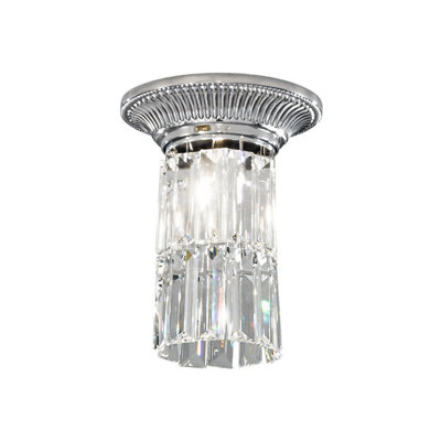 Luminosa Lighting Luminosa Milord Crystal Ceiling Light Chrome from B&Q