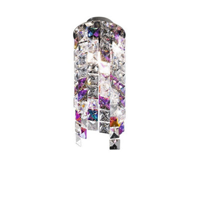 Luminosa Lighting Luminosa Prisma Designer Crystal Surface Mounted Spotlight Polished Chrome1X G9 from B&Q