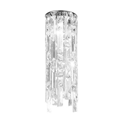 Luminosa Lighting Luminosa Prisma Designer Crystal Surface Mounted Spotlight Polished Chrome1X G9 from B&Q