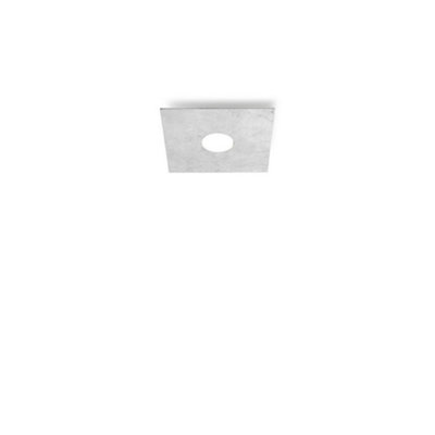 Luminosa Lighting Luminosa Square Lifestyle Metal Surface Mounted Ceiling LightLeaf Silver Finish1X Gx53 from B&Q