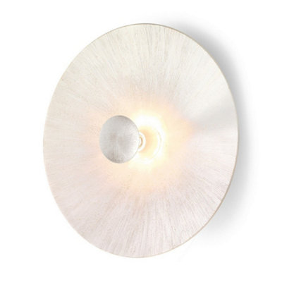 Luminosa Lighting Luminosa Moon Lifestyle Glass Extra Large Wall Light MattSun White Finish1X E27 from B&Q