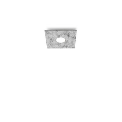 Luminosa Lighting Luminosa Square Lifestyle Metal Surface Mounted Ceiling LightVintage Silver Finish1X Gx53 from B&Q