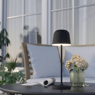 Eglo Mannera Cordless Indoor/Outdoor Table Lamp Black