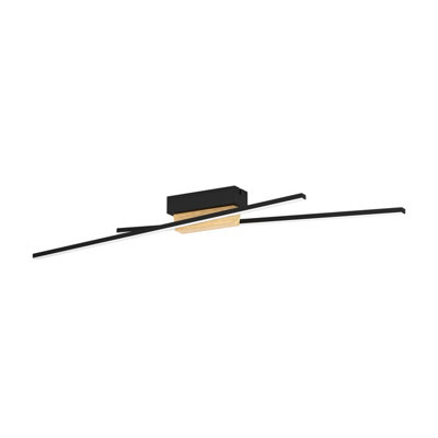 Eglo Panagria Modern Led Ceiling Light With Wood Accents Wbs from B&Q