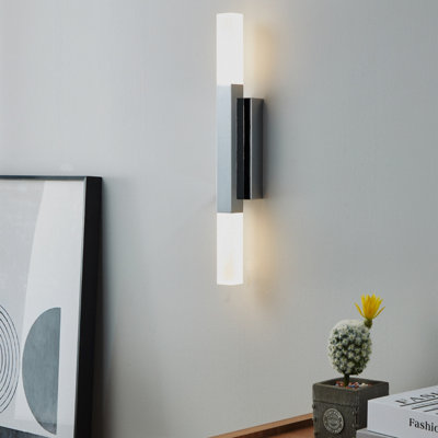 Eglo Alcudia Metal & Plastic Bathroom Mirror LightChrome from B&Q