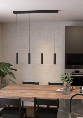 Eglo Almudaina Modern Linear Led 4 Pendant Wbs Light